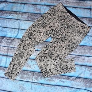 Athena Marie Snake skin print leggings